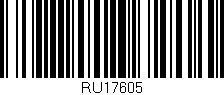 Código de barras (EAN, GTIN, SKU, ISBN): 'RU17605'