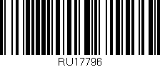 Código de barras (EAN, GTIN, SKU, ISBN): 'RU17796'