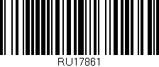 Código de barras (EAN, GTIN, SKU, ISBN): 'RU17861'