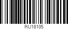 Código de barras (EAN, GTIN, SKU, ISBN): 'RU18105'