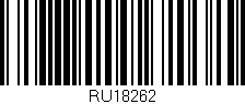 Código de barras (EAN, GTIN, SKU, ISBN): 'RU18262'