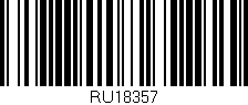 Código de barras (EAN, GTIN, SKU, ISBN): 'RU18357'