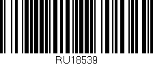 Código de barras (EAN, GTIN, SKU, ISBN): 'RU18539'