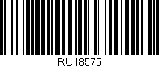 Código de barras (EAN, GTIN, SKU, ISBN): 'RU18575'