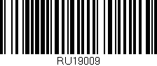 Código de barras (EAN, GTIN, SKU, ISBN): 'RU19009'