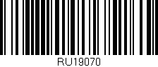 Código de barras (EAN, GTIN, SKU, ISBN): 'RU19070'