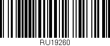 Código de barras (EAN, GTIN, SKU, ISBN): 'RU19260'