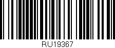 Código de barras (EAN, GTIN, SKU, ISBN): 'RU19367'