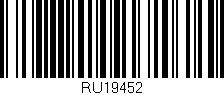 Código de barras (EAN, GTIN, SKU, ISBN): 'RU19452'