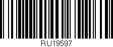 Código de barras (EAN, GTIN, SKU, ISBN): 'RU19597'