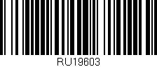 Código de barras (EAN, GTIN, SKU, ISBN): 'RU19603'