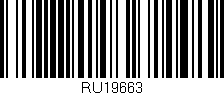 Código de barras (EAN, GTIN, SKU, ISBN): 'RU19663'