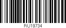 Código de barras (EAN, GTIN, SKU, ISBN): 'RU19734'