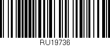 Código de barras (EAN, GTIN, SKU, ISBN): 'RU19736'