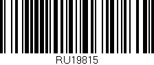 Código de barras (EAN, GTIN, SKU, ISBN): 'RU19815'