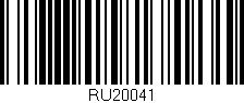 Código de barras (EAN, GTIN, SKU, ISBN): 'RU20041'