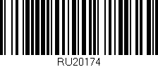 Código de barras (EAN, GTIN, SKU, ISBN): 'RU20174'