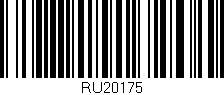 Código de barras (EAN, GTIN, SKU, ISBN): 'RU20175'