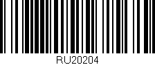 Código de barras (EAN, GTIN, SKU, ISBN): 'RU20204'