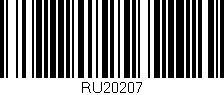 Código de barras (EAN, GTIN, SKU, ISBN): 'RU20207'