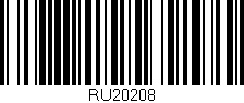 Código de barras (EAN, GTIN, SKU, ISBN): 'RU20208'