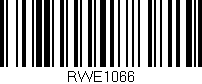 Código de barras (EAN, GTIN, SKU, ISBN): 'RWE1066'