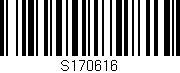 Código de barras (EAN, GTIN, SKU, ISBN): 'S170616'