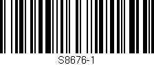 Código de barras (EAN, GTIN, SKU, ISBN): 'S8676-1'