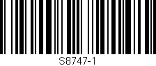 Código de barras (EAN, GTIN, SKU, ISBN): 'S8747-1'