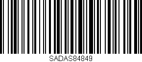 Código de barras (EAN, GTIN, SKU, ISBN): 'SADAS84849'