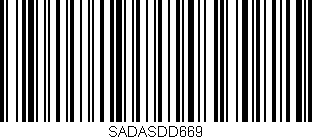 Código de barras (EAN, GTIN, SKU, ISBN): 'SADASDD669'