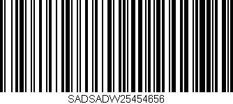 Código de barras (EAN, GTIN, SKU, ISBN): 'SADSADW25454656'