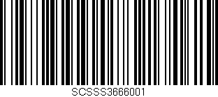 Código de barras (EAN, GTIN, SKU, ISBN): 'SCSSS3666001'