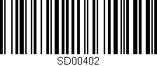 Código de barras (EAN, GTIN, SKU, ISBN): 'SD00402'