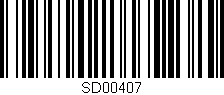 Código de barras (EAN, GTIN, SKU, ISBN): 'SD00407'