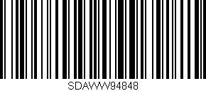 Código de barras (EAN, GTIN, SKU, ISBN): 'SDAWW94848'