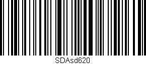 Código de barras (EAN, GTIN, SKU, ISBN): 'SDAsd620'