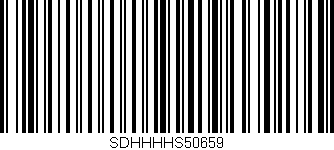 Código de barras (EAN, GTIN, SKU, ISBN): 'SDHHHHS50659'