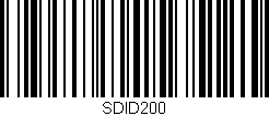 Código de barras (EAN, GTIN, SKU, ISBN): 'SDID200'