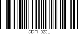 Código de barras (EAN, GTIN, SKU, ISBN): 'SDPH023L'