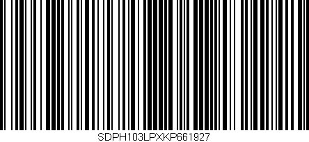 Código de barras (EAN, GTIN, SKU, ISBN): 'SDPH103LPXKP661927'