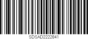 Código de barras (EAN, GTIN, SKU, ISBN): 'SDSAD2222841'