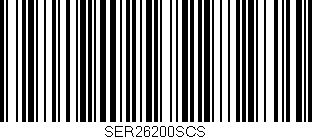 Código de barras (EAN, GTIN, SKU, ISBN): 'SER26200SCS'