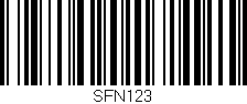 Código de barras (EAN, GTIN, SKU, ISBN): 'SFN123'