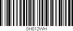 Código de barras (EAN, GTIN, SKU, ISBN): 'SH012WH'