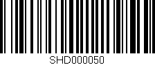 Código de barras (EAN, GTIN, SKU, ISBN): 'SHD000050'