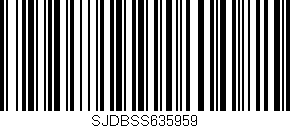 Código de barras (EAN, GTIN, SKU, ISBN): 'SJDBSS635959'