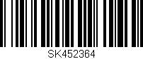 Código de barras (EAN, GTIN, SKU, ISBN): 'SK452364'