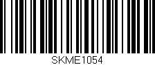 Código de barras (EAN, GTIN, SKU, ISBN): 'SKME1054'