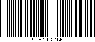 Código de barras (EAN, GTIN, SKU, ISBN): 'SKW1086/1BN'